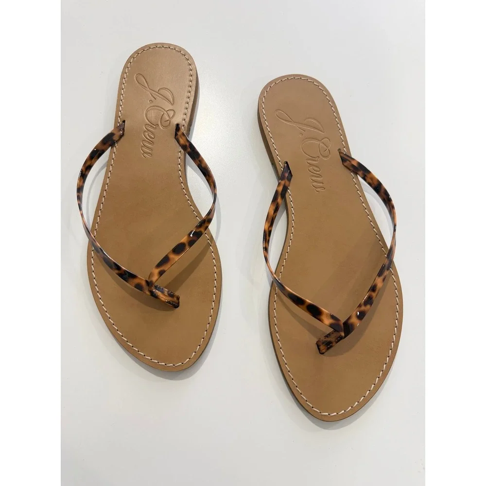 J.Crew Capri Sandals Tortoise 9